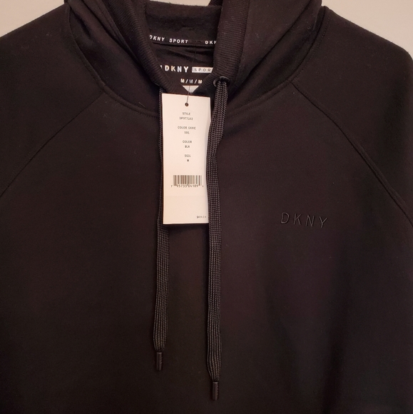 NWT DKNY Sport Oversized Black Hoodie Medium - Picture 3 of 3